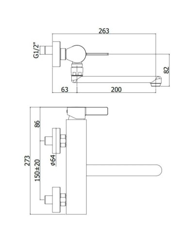 Смеситель для кухни Paffoni Rock RO161ST