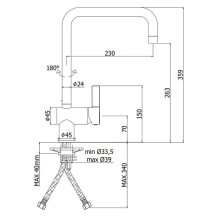Смеситель для кухни Paffoni Rock RO980CR