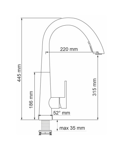 Смеситель для кухни WasserKRAFT A8667