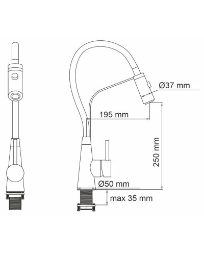 Смеситель для кухни WasserKRAFT A8417