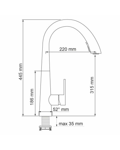 Смеситель для кухни WasserKRAFT A8617