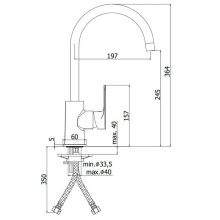 Смеситель для кухни Paffoni Sly SY181CR
