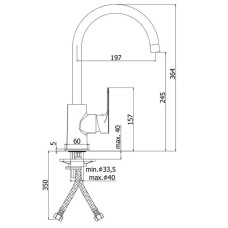Смеситель для кухни Paffoni Sly SY181CR