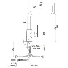 Смеситель для кухни Paffoni Sly SY185CR