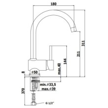Смеситель для кухни Paffoni Stick SK180CR