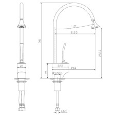 Смеситель для кухни Lemark Soul LM6005C Хром