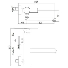 Смеситель для кухни Paffoni Tango TA161CR