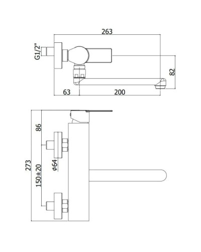 Смеситель для кухни Paffoni Tango TA161CR