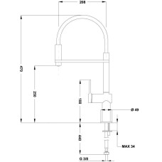 Смеситель для кухни с подключением к фильтру Teka E-PURE EP 937 116000001