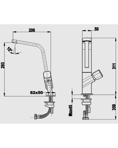 Смеситель для кухни Teka ICO 915 116030032