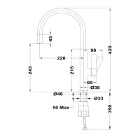 Смеситель для кухни Teka FOT 995 116030034