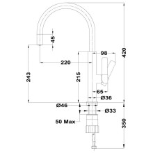 Смеситель для кухни Teka FOT 995 116030022