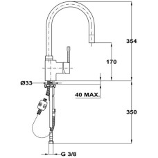 Смеситель для кухни Teka ARK 998 239981200
