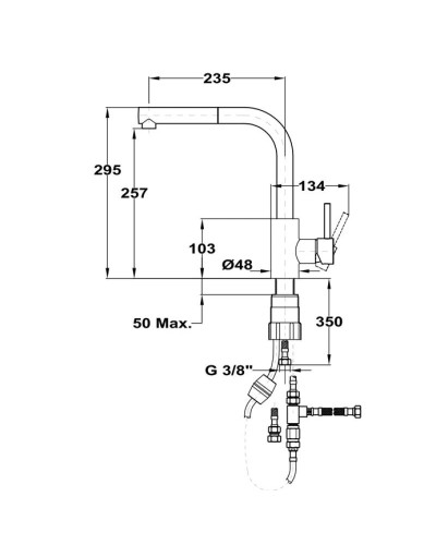 Смеситель для кухни Teka ARN 938 116020002