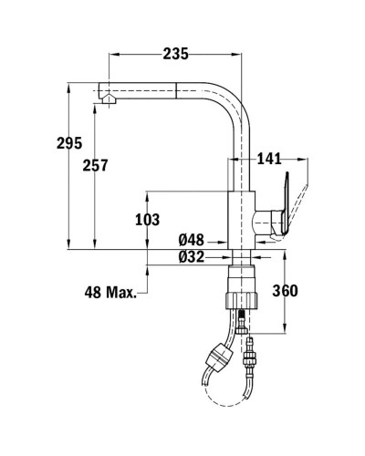 Смеситель для кухни Teka IN 938 539381200