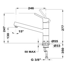 Смеситель для кухни Teka INN 913 116030015