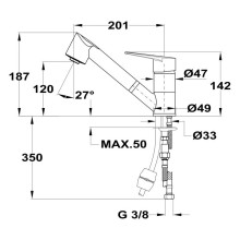 Смеситель для кухни Teka IN 978 469781200