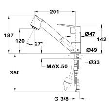 Смеситель для кухни Teka IN 978 469781200