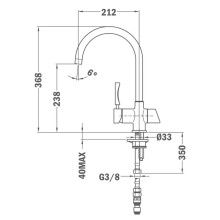 Смеситель для кухни с подключением к фильтру Teka OS 200 182000200