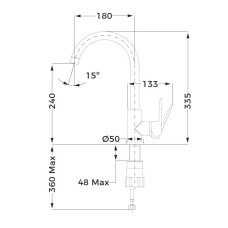 Смеситель для кухни Teka IN 915 539156200