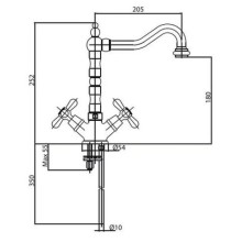 Смеситель для кухни Caprigo Bristol 21-040-crm
