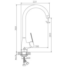 Смеситель для кухни Haiba HB73557-8