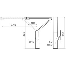 Смеситель для кухни Omoikiri Tara-GM 4994374