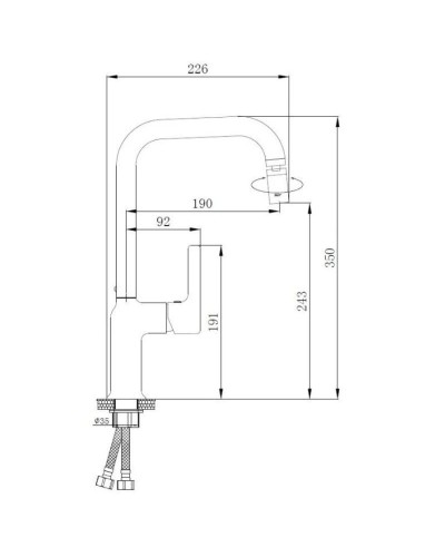 Смеситель для кухни Haiba HB70814