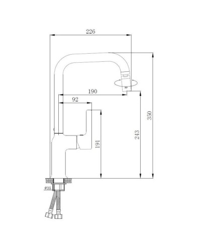 Смеситель для кухни Haiba HB70814-7
