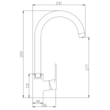 Смеситель для кухни с подключением к фильтру Haiba HB76856