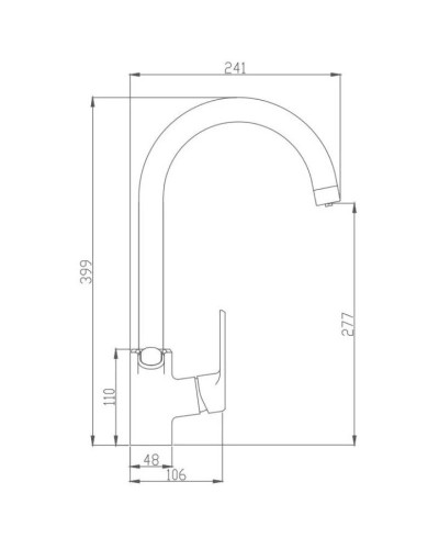 Смеситель для кухни с подключением к фильтру Haiba HB76856