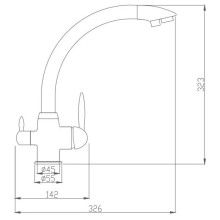 Смеситель для кухни с подключением к фильтру Haiba HB76846