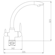 Смеситель для кухни с подключением к фильтру Haiba HB76846