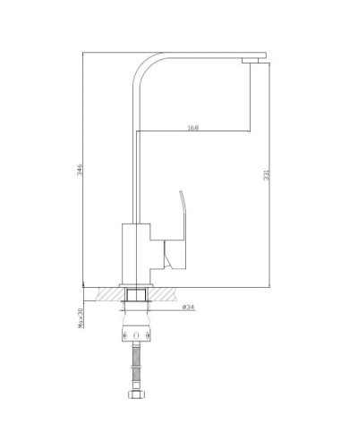 Смеситель для кухни Haiba HB70815