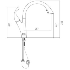 Смеситель для кухни Haiba HB70180-7