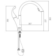 Смеситель для кухни Haiba HB70180-13