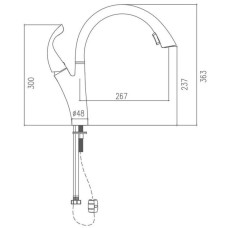 Смеситель для кухни Haiba HB70180-13