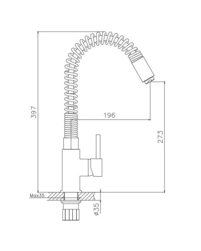 Смеситель для кухни Haiba HB71074