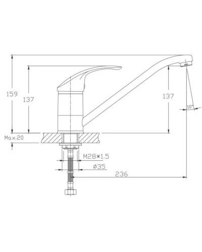 Смеситель для кухни Haiba HB4921-7