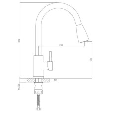 Смеситель для кухни Haiba HB73304-2