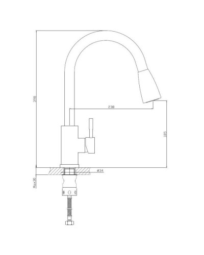 Смеситель для кухни Haiba HB73304-2