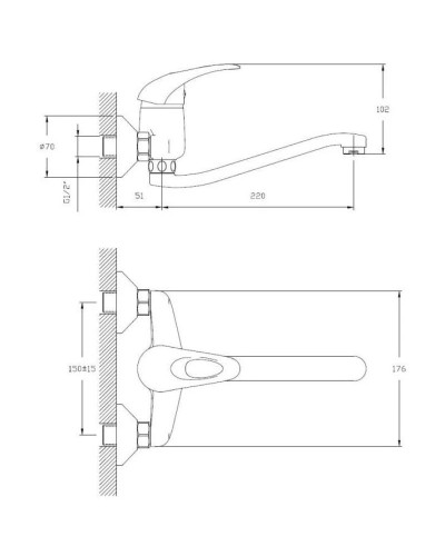 Смеситель для кухни Haiba HB4603