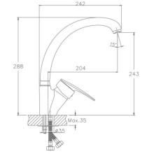 Смеситель для кухни Haiba HB4106