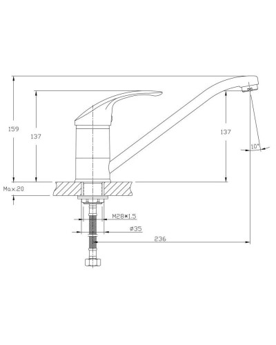 Смеситель для кухни Haiba HB4921-5