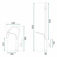 Смеситель для кухни Rea Castor REA-B6935