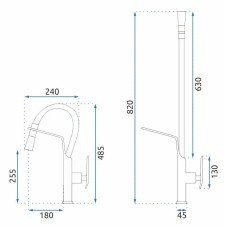 Смеситель для кухни Rea Castor REA-B6935
