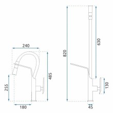 Смеситель для кухни Rea Castor REA-B6936