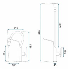 Смеситель для кухни Rea Castor REA-B6936