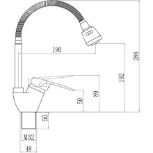 Смеситель для кухни Savol S-T4304