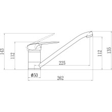 Смеситель для кухни Savol S-T4904-1